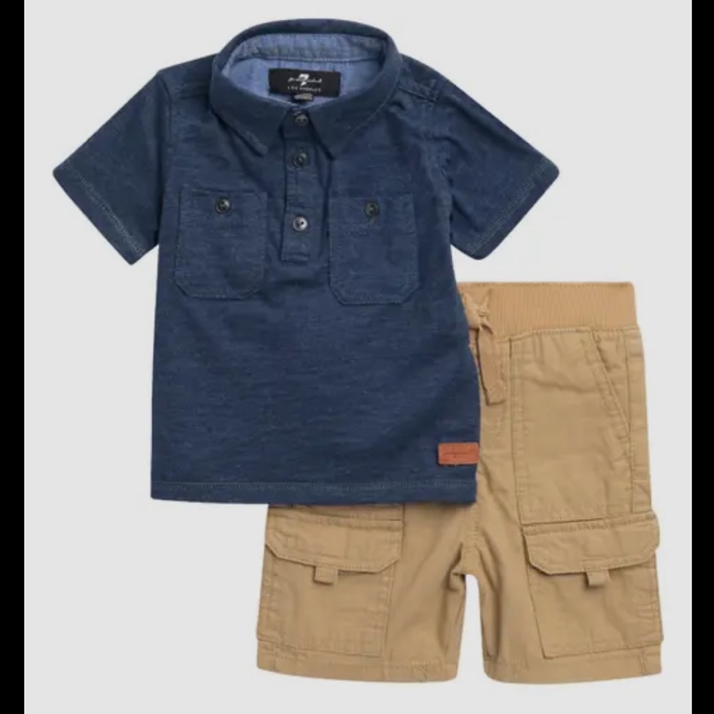 7 For All Mankind Baby Cargo Set